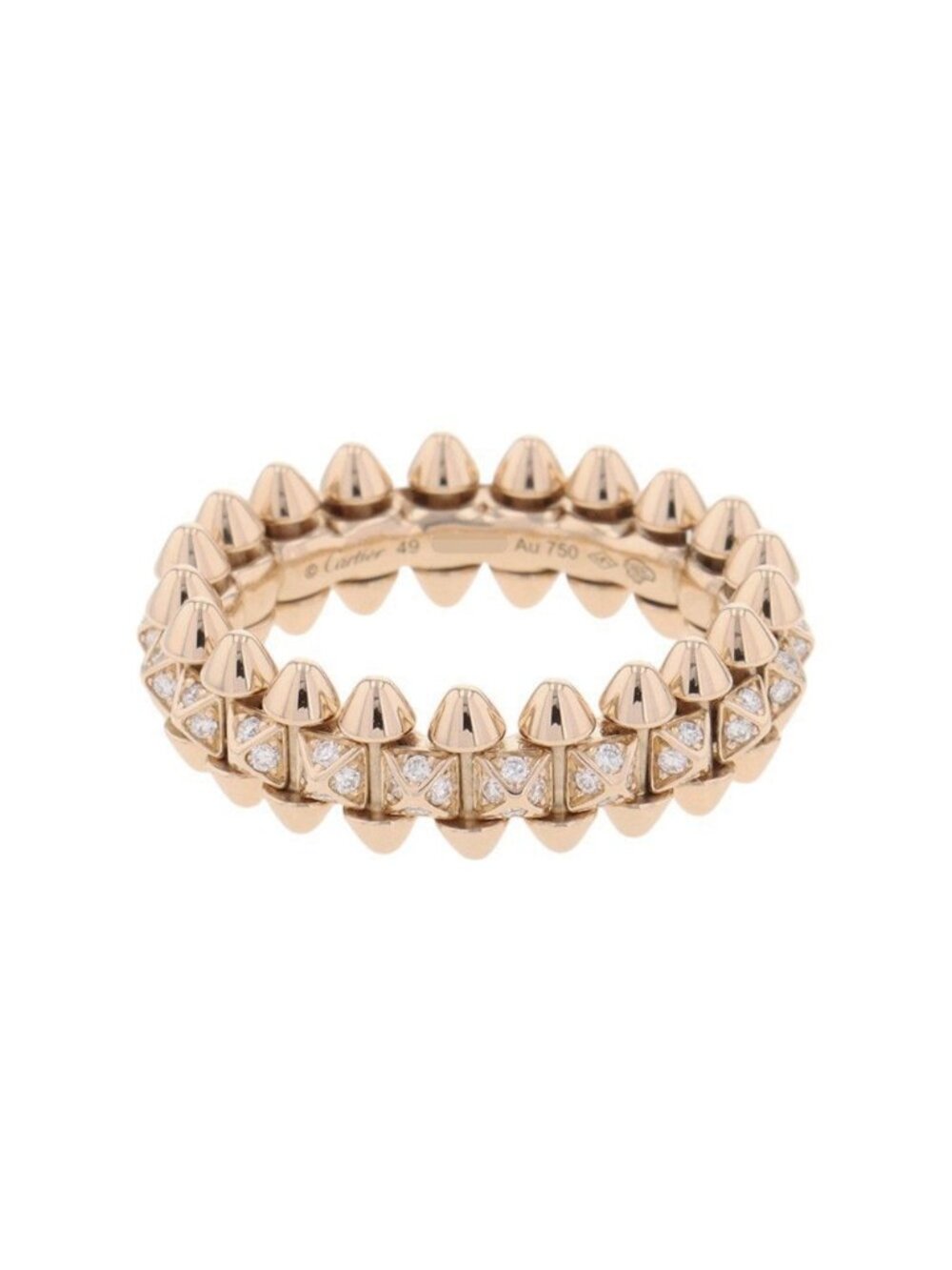 Cartier Ring Clash de Cartier SM Small Model Diamond Total 18k Pink Gold